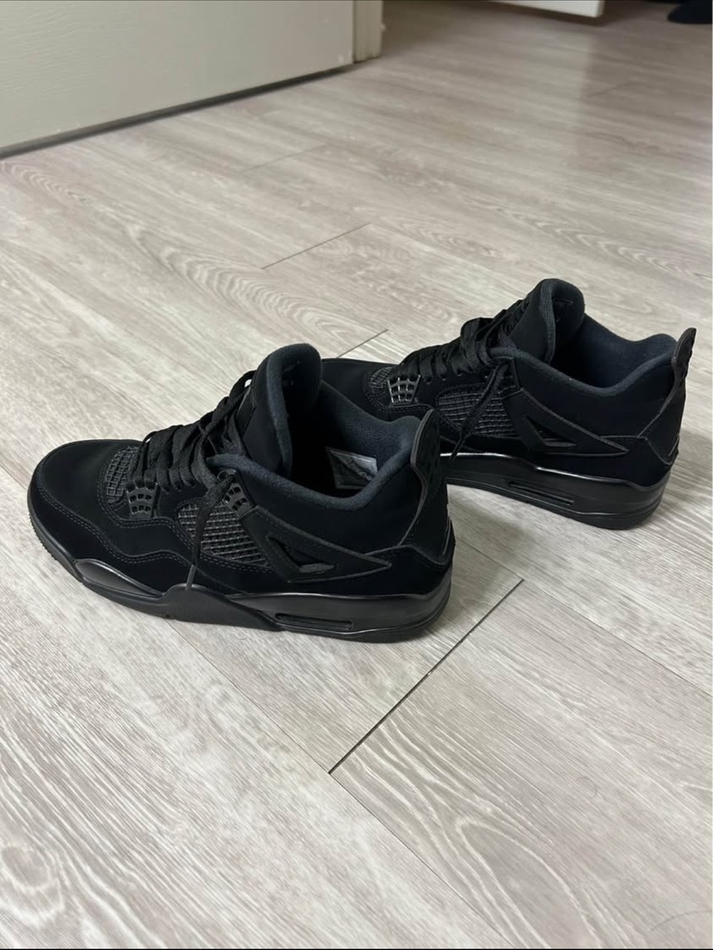 Men/Women Jordan Black Cat 4’s Sneakers